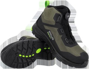 Lekki trzewik tkanina pokryta TPU zapięcie żyłka pokrętło siateczki mesh podnosek i wkładka antyprzebiciowa kompozyt podeszwa - khaki 41 4