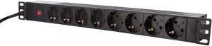 Listwa zasilająca LogiLink 19 PDU 8 x CEE 7/3 socket with IEC plug and overload protection 2