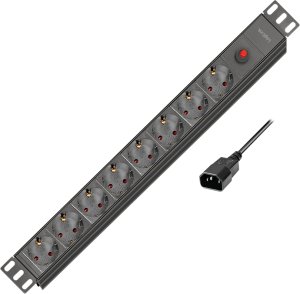 Listwa zasilająca LogiLink 19 PDU 8 x CEE 7/3 socket with IEC plug and overload protection 3