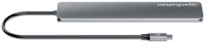 Stacja/replikator Manhattan docking station przewodowa USB 3.2 Gen 2 (3.1 Gen 2) Type-C Szary 7
