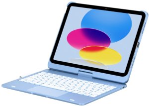 Etui Typecase Flexbook Touch             z klawiaturą do iPad 11" (A16) 2025 / iPad 10.9" 2022 jasno niebieski 2