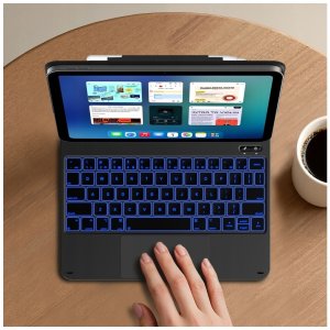 Etui Typecase Edge z klawiaturą do iPad  Air 13" 2024/2025 różany 13