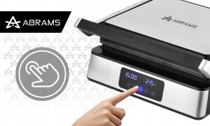 GRILL GOFROWNICA OPIEKACZ ELEKTRYCZNY 3W1 2200W REGULACJA CZASU I TEMP 13