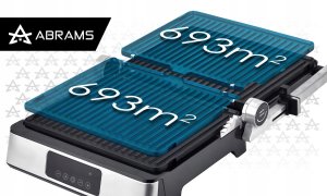 GRILL GOFROWNICA OPIEKACZ ELEKTRYCZNY 3W1 2200W REGULACJA CZASU I TEMP 14