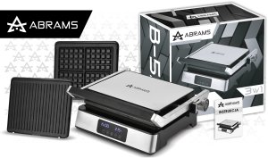 GRILL GOFROWNICA OPIEKACZ ELEKTRYCZNY 3W1 2200W REGULACJA CZASU I TEMP 2