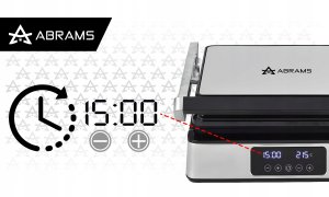 GRILL GOFROWNICA OPIEKACZ ELEKTRYCZNY 3W1 2200W REGULACJA CZASU I TEMP 6