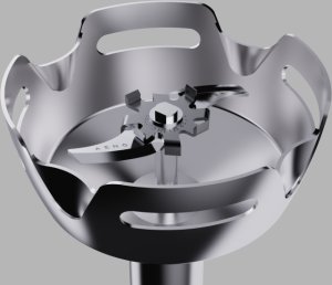 Hand Blender, 1200W in CB, Black, Tiger Teeth Cutter, Whisk, Food Processor, Cup 3