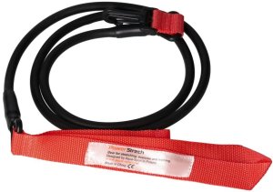 AQUA-SPORT POWERSTRECH DRYLAND SET RED RESISTANCE GUMA DO ĆWICZEŃ NA LĄD Z UCHWYTEM I PASKIEM NA KOSTKI AS32080 2