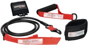 AQUA-SPORT POWERSTRECH DRYLAND SET RED RESISTANCE GUMA DO ĆWICZEŃ NA LĄD Z UCHWYTEM I PASKIEM NA KOSTKI AS32080 6