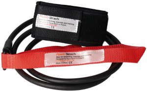 AQUA-SPORT POWERSTRECH DRYLAND SET RED RESISTANCE GUMA DO ĆWICZEŃ NA LĄD Z UCHWYTEM I PASKIEM NA KOSTKI AS32080 8