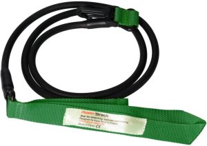 AQUA-SPORT POWERSTRECH DRYLAND SET GREEN RESISTANCE GUMA DO ĆWICZEŃ NA LĄD Z UCHWYTEM I PASKIEM NA KOSTKI AS32080 6