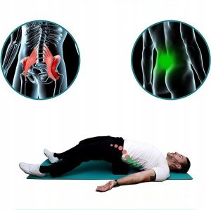 ZESTAW DO ROZCIĄGANIA PLECÓW BACK BODYGUARD BLACK AM1339 5