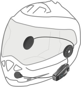 Interkom motocyklowy INTERPHONE U-COM 8R, komplet na 1 kask 5