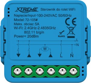 72-105# Inteligentny sterownik do rolet xtreme wifi tuya 184