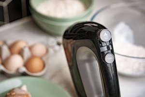 Mikser Ręczny Robot Kuchenny 750W Turbo 5 Prędkości Czarny 11