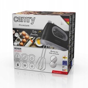 Mikser Ręczny Robot Kuchenny 750W Turbo 5 Prędkości Czarny 5