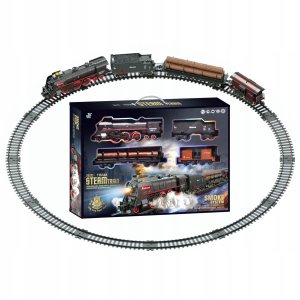 KOLEJKA ELEKTRYCZNA LOKOMOTYWA POCIĄG CIUCHCIA PARA TORY KOLEJOWE 601A 11