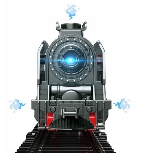 KOLEJKA ELEKTRYCZNA LOKOMOTYWA POCIĄG CIUCHCIA PARA TORY KOLEJOWE 601A 4