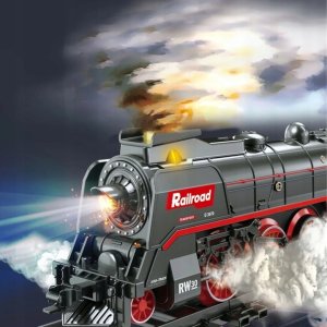 KOLEJKA ELEKTRYCZNA LOKOMOTYWA POCIĄG CIUCHCIA PARA TORY KOLEJOWE 601A 5