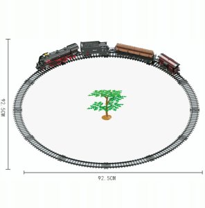 KOLEJKA ELEKTRYCZNA LOKOMOTYWA POCIĄG CIUCHCIA PARA TORY KOLEJOWE 601A 7