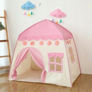 Namiot domek ogrodowy z podłogą dla dziewczynek różowy 600-25 2