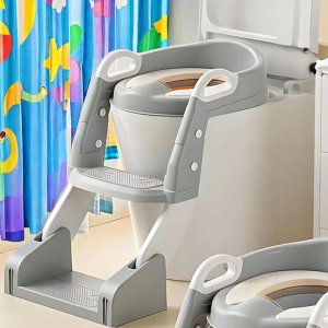 Nakładka sedes drabina siedzisko antypoślizgowa nocnik 2w1 jt-120 szary 4