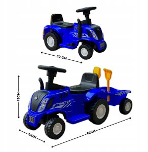 Jeżdzik traktor z przyczepą dla dzieci dźwięki Z220N 2