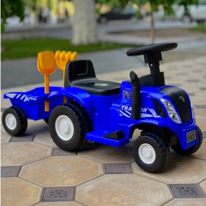 Jeżdzik traktor z przyczepą dla dzieci dźwięki Z220N 4