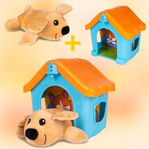 Zestaw Mały Weterynarz - Pluszowy Piesek z Budą i Akcesoriami Lekarskimi 6