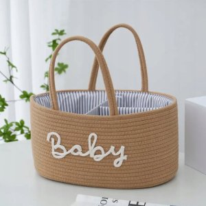 LUXMA Organizer na pieluszki dla mamy torba na akcesoria niemowlaka brązowa 2