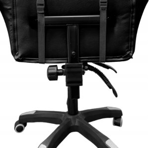 Fotel Mebel Elite Fotel biurowy gamingowy biało-czarny z poduszkami 6