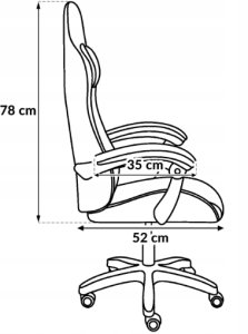 Fotel Mebel Elite Fotel biurowy gamingowy biało-czarny z poduszkami 10