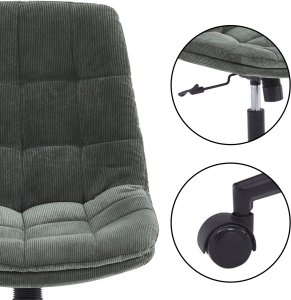 Krzesło biurowe Songmics Comfi Oliwkowe 6