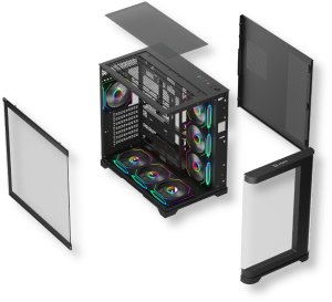 AQIRYS Obudowa do komputera EUROPA black 11