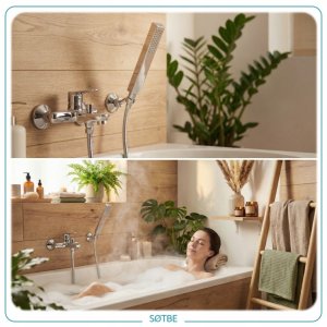 Zestaw prysznicowy Słuchawka natryskowa SOLIDNA Wąż pleciony 150 cm MOCNY 3