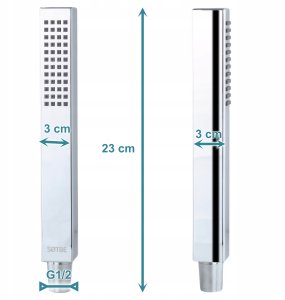 Zestaw prysznicowy Słuchawka natryskowa SOLIDNA Wąż pleciony 150 cm MOCNY 4