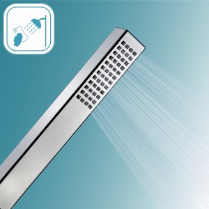 Zestaw prysznicowy Słuchawka natryskowa SOLIDNA Wąż pleciony 150 cm MOCNY 6