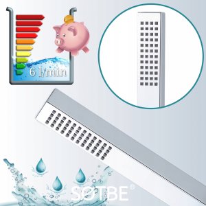 Zestaw prysznicowy Słuchawka natryskowa SOLIDNA Wąż pleciony 150 cm MOCNY 8