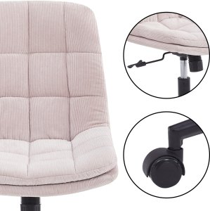 Krzesło biurowe Songmics Comfi Różowe 5