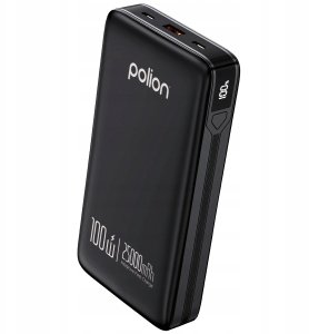 Powerbank 25000mAh 100W 2xUSB-C USB-A PD3.0 QC3.0 LED szybkie ładowanie 7