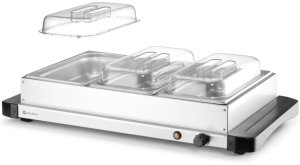 Duralex Podgrzewacz elektryczny płyta grzewcza do potraw 3x GN 1/3 400 W 5