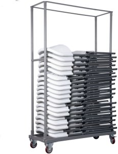 Amerbox Wózek do transportu przechowywania 25 krzeseł cateringowych 4