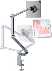 Wozinsky Uchwyt magnetyczny biurkowy 360 składany na telefon tablet - szary 2