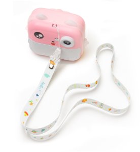 Drukarka etykiet Wozinsky Mini drukarka termiczna WDT-01 z aparatem kamerą dla dzieci - różowa Mini drukarka termiczna WDT-01 z aparatem kamerą dla dzieci - różowa 3