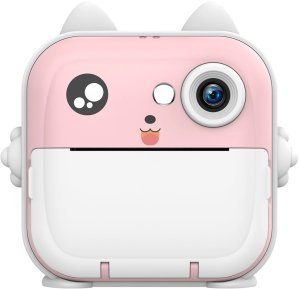 Drukarka etykiet Wozinsky Mini drukarka termiczna WDT-01 z aparatem kamerą dla dzieci - różowa Mini drukarka termiczna WDT-01 z aparatem kamerą dla dzieci - różowa 4