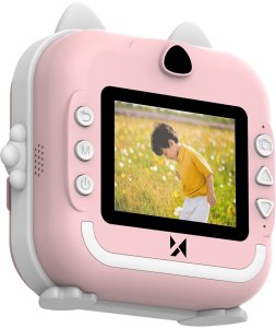 Drukarka etykiet Wozinsky Mini drukarka termiczna WDT-01 z aparatem kamerą dla dzieci - różowa Mini drukarka termiczna WDT-01 z aparatem kamerą dla dzieci - różowa 7