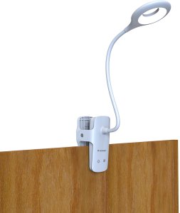 Lampka biurkowa Wozinsky Mini lampka bezprzewodowa LED do czytania z klipsem kablem USB-C 80lm - biała 3