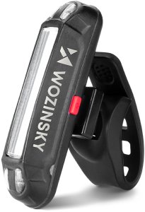 Wozinsky Zestaw lampek rowerowych akumulatorowych przednia tylna 400 lm - czarny 3