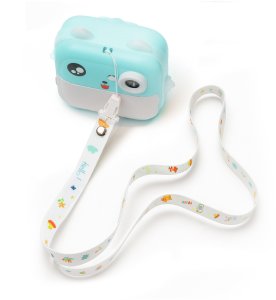 Drukarka etykiet Wozinsky Mini drukarka termiczna WDT-02 z aparatem kamerą dla dzieci - niebieska Mini drukarka termiczna WDT-02 z aparatem kamerą dla dzieci - niebieska 3