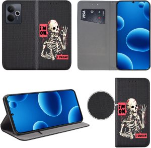 Etui do Realme 14T 5G MAGNET WZORY CASE + SZKŁO 9H 3